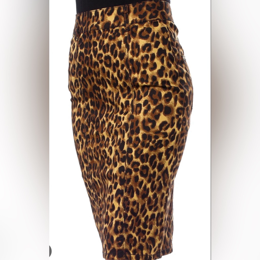 Sourpuss leopard print pencil skirt